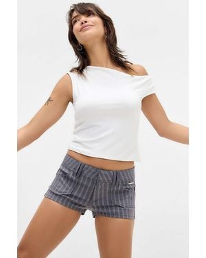 Urban Outfitters Uo Piper Bengaline Shorts - White