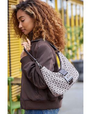 iets frans... Monogram Buckle Shoulder Bag - Brown