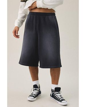 Standard Cloth Burnout Long Shorts - Blue