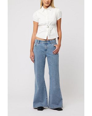 Abrand Jeans 99 Low Baggy Flare Jean - Blue
