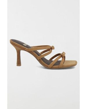 MIA Mia Sonja Suede Bow Heeled Sandal - Natural