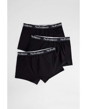 No Problemo Black Boxer Briefs
