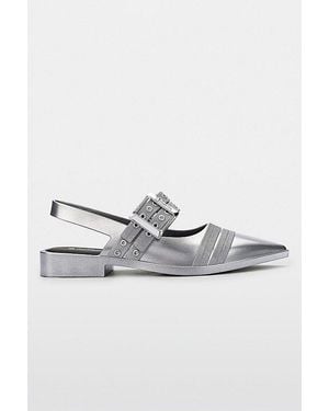 Melissa Ladylike Jelly Slingback Mule - Metallic