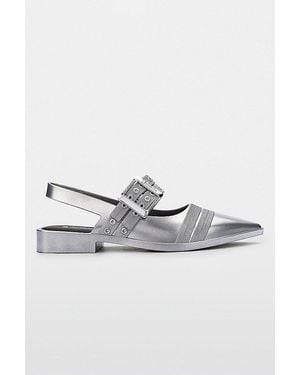 Melissa Ladylike Jelly Slingback Mule - Metallic