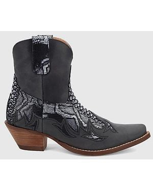 Dingo Cobra Kiss Leather Bootie - Black
