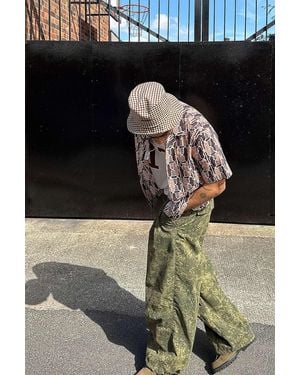 Ayker Camo Baggy Trousers - Black