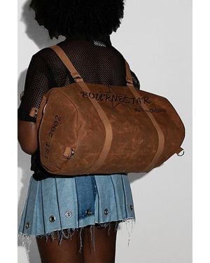 BOURNESTAR Waxed Canvas Duffle Bag - Brown