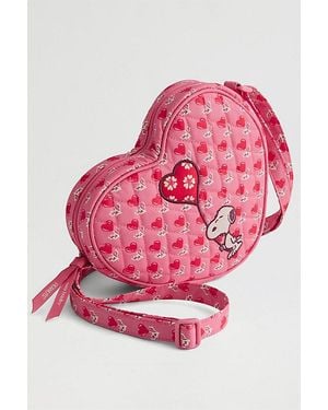 Vera Bradley Peanuts Verona Heart Crossbody Bag - Pink