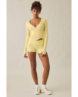 Out From Under Saturday Sculpt Bike Shorts - Yellow
