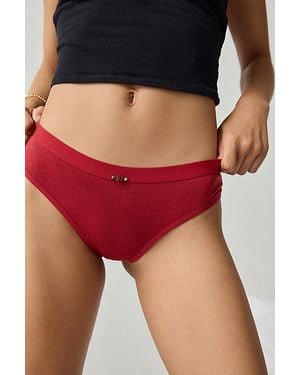 Out From Under Perfect Pointelle Bikini Undie - Red