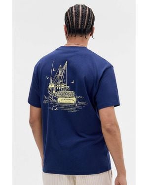 New Balance Navy Lobster Boat T-shirt - Blue