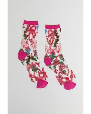 Sock Candy Balletcore Sheer Sock - Pink