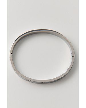 Urban Outfitters Shelia Star Engraved Waterproof Bangle Bracelet - Gray