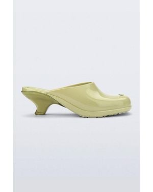 Melissa Gaia Jelly Clog Kitten Heels - Green