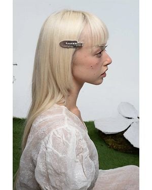 Arc and Bow Make Up Hair Clips - White