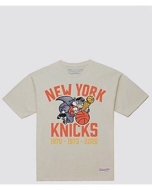 Mitchell & Ness Nba New York Knicks Graphic Tee - Gray
