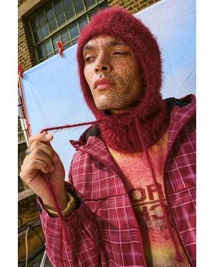 Urban Outfitters Uo Knit Hood - Red