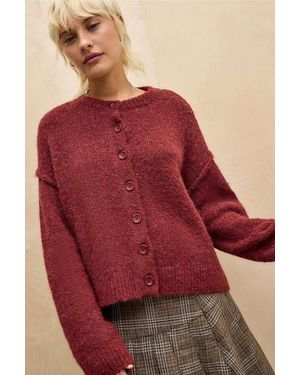Urban Outfitters Uo Marli Crew Neck Cardigan Xs At - Green