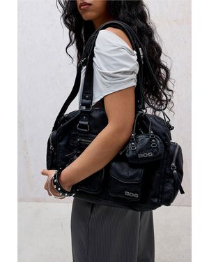 BDG Lulu Pocket Faux Leather Shoulder Bag - Black