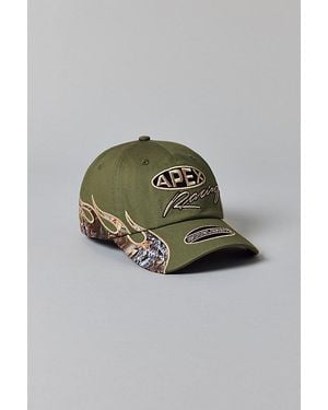 Urban Outfitters Apex Racing Camo Flame Dad Hat - Green