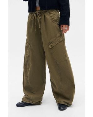 BDG Station Cocoon Trousers S At Urban Outfitters - Green