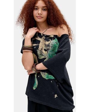 BDG Courtney Flower T-shirt - Black
