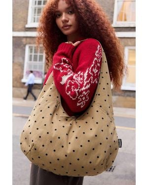 BDG Flo Spot Slouch Canvas Tote Bag - Pink