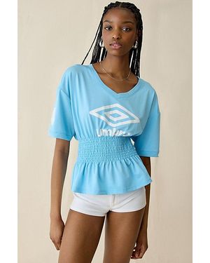 Umbro Uo Exclusive Cinched Waist Jersey Top - Blue