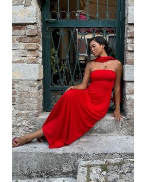 Susmie's Red Formentor Maxi Dress