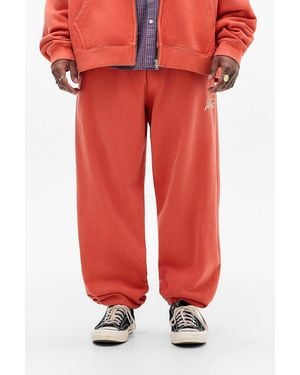iets frans... Orange Cuffed Joggers - Red