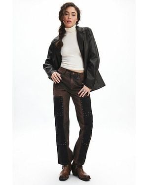 BDG Cade Cowboy Studded Bootcut Pant - Black
