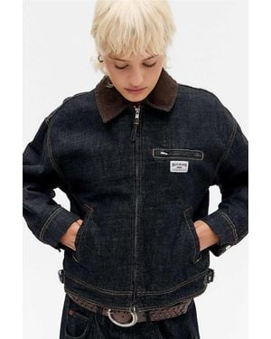 BDG Luca Shrunken Denim Jacket - Black