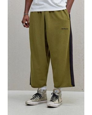iets frans... Khaki Harri Raw Hem Crop Joggers - Green