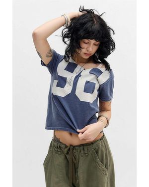 BDG 98 Off-shoulder T-shirt - Blue