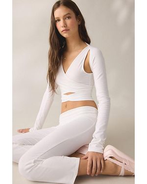 Out From Under Bec Ballet Long Sleeve Shrug Top - Natural