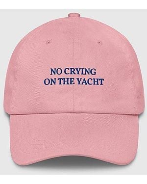 The Refined Spirit No Crying On The Yacht Hat - Pink