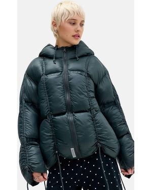 Hosbjerg Dark Green Paris Puffer Jacket - Grey