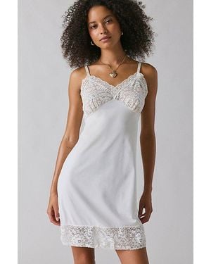 Vintage & ReMADE by UO Vintage By Uo Slip Dress - White
