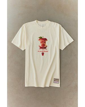 Mitchell & Ness Nba New York Knicks Court Graphic Tee - Natural