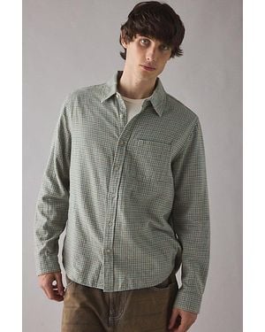 Urban Outfitters Uo The Baggy Flannel Shirt Top - Gray