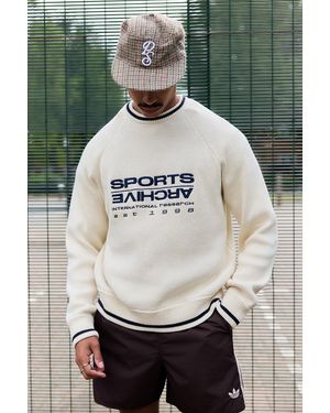 iets frans... Ecru Sports Archive Jumper - Grey