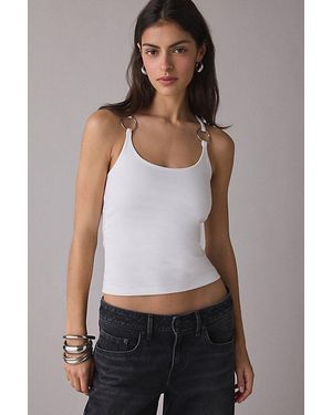 The Ragged Priest Char O-Ring Strappy Cami Top - Grey