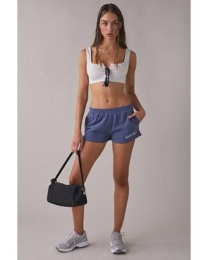Out From Under City Goals Beach Bum Micro Sweat Shorts - Blue