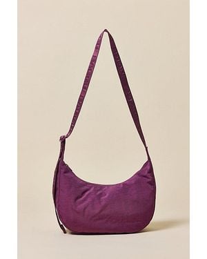 BAGGU Medium Nylon Crescent Bag - Purple