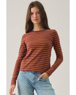 BDG Long Sleeve Spill The Tee - Red