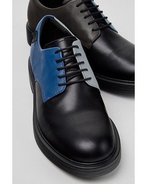 Camper Dean Twins Leather Oxford Shoe - Black