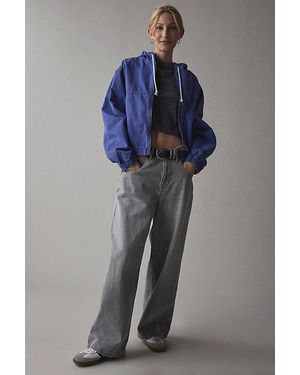 BDG Blake Canvas Bomber Jacket - Blue