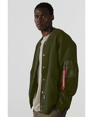 Alpha Industries Ma-1 Fleece Jacket - Green