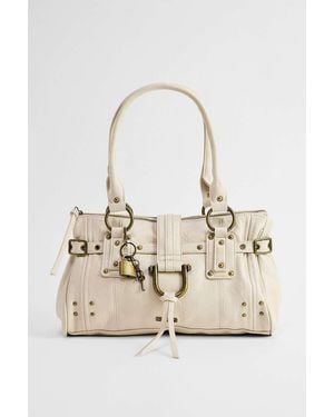 BDG Karlie Lock Shoulder Bag - Natural