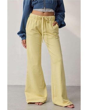 Out From Under Lived In Flare Joggers - Yellow